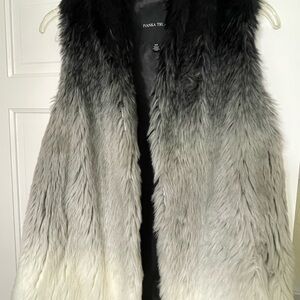 Brand new Ivanka Trump Ombre Faux Fur Vest
